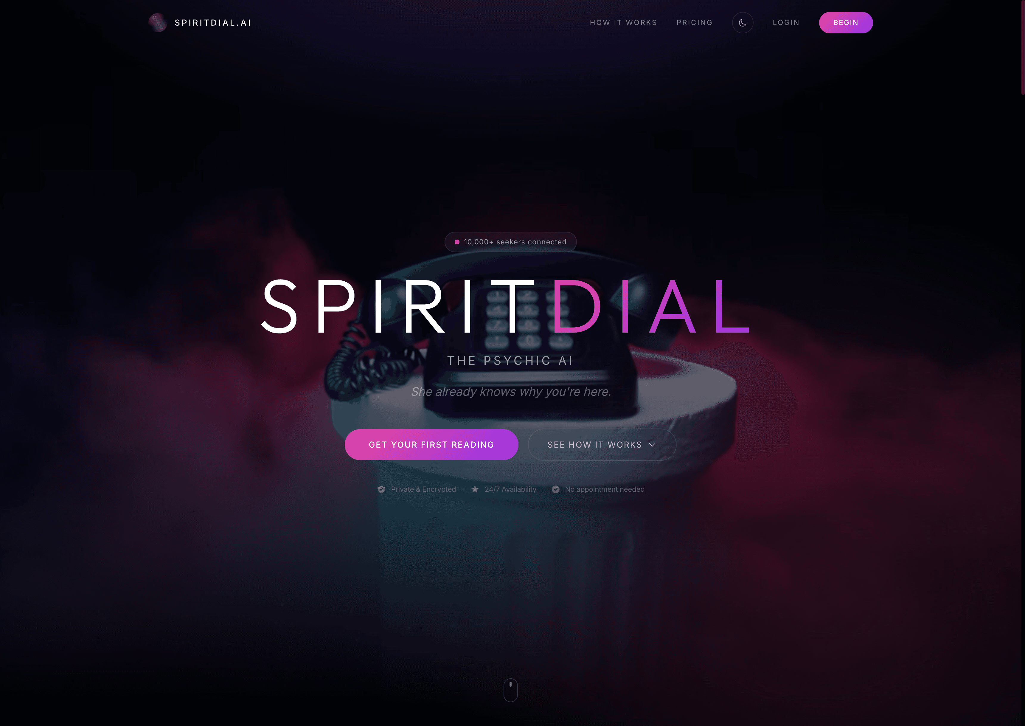 SpiritDial AI screenshot